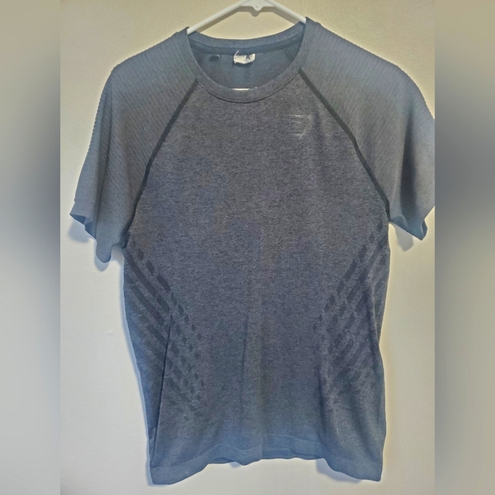 Men's gray Gymshark compression t-shirt size small